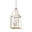Lustre rectangulaire en forme de lanterne à 3 lumières Avuyer-1858691220