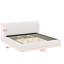 Lit tapissier à profil bas, base de lit plateforme stable-129598479-129598481