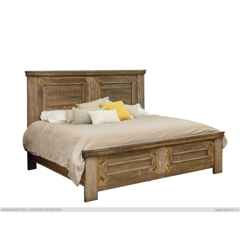 Lit standard en bois massif Kensi, Grand