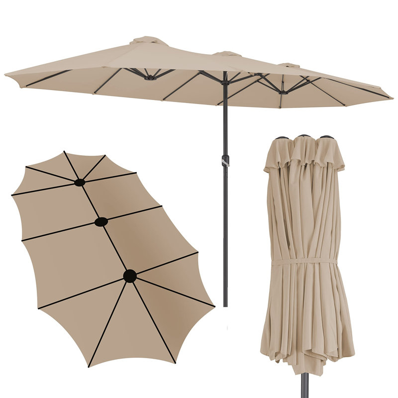 Carrine 460cm Market Parasol, Beige