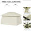 Abri de jardin en polyester 10 pi x 13 pi et beige chaud, combinant acier beige, acier beige et polyester