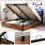 Structure de lit en bois brun rustique avec rangement, tête de lit bibliothèque et lumières à DEL en option, tête de lit, dispositif de réduction du bruit