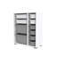 Armoire polyvalente moderne 27,4 po x 32,7 po x 11,8 po | 100% panneau de particules enduit de mélamine, épaisseur: 0,7 pouce | Comprend de nombreuses tablettes, une conception murale, une solution de rangement élégante et fonctionnelle pour la maison-1533439504