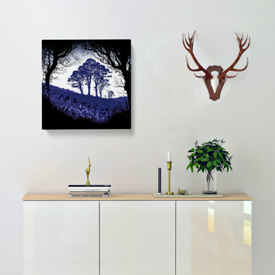 Bluebell Field Silhouette - No Frame Print