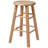 24" Solid Hardwood Counter Height Barstool, Fully Assembled