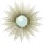 Sunburst Mirror-Nickel w/Security HDWE