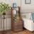 Modern Night Stand with Bookshelf-109324383