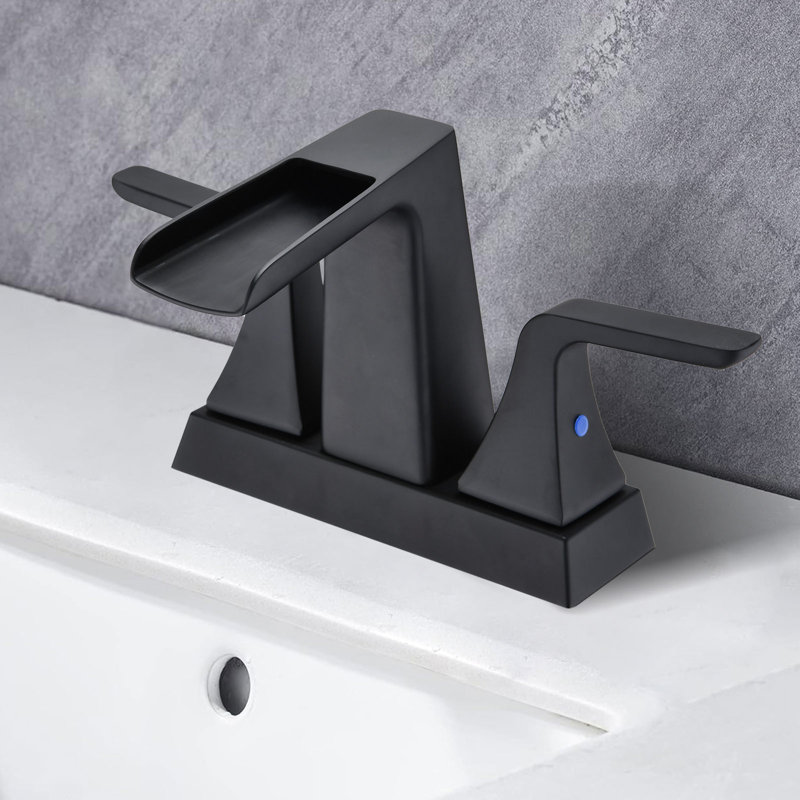 Robinet de salle de bain Waterfall, Noir