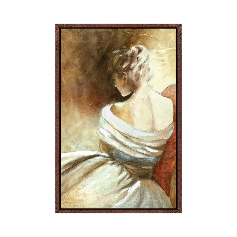 A Quiet Refrain II by Carol Robinson - Painting on Canvas, Classic Brown Wood Framed, 66.04 cm H x 45.72 cm W