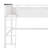 Queen Size Loft Bed With Desk,Shelf And USB
