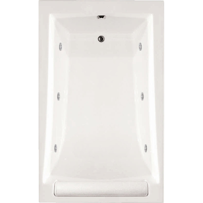 Regal 71'' L Bathtub, White, Polished Chrome
