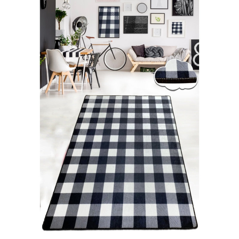 Premium Hall Carpet, 31.5 x 39.4 Inches, 100% Polyester, 0.16 in Pile Height | Antibacterial, Non-Slip Felt Dot Underside | Machine Washable, Durable Design for Living Room & Entryway, Easy Care