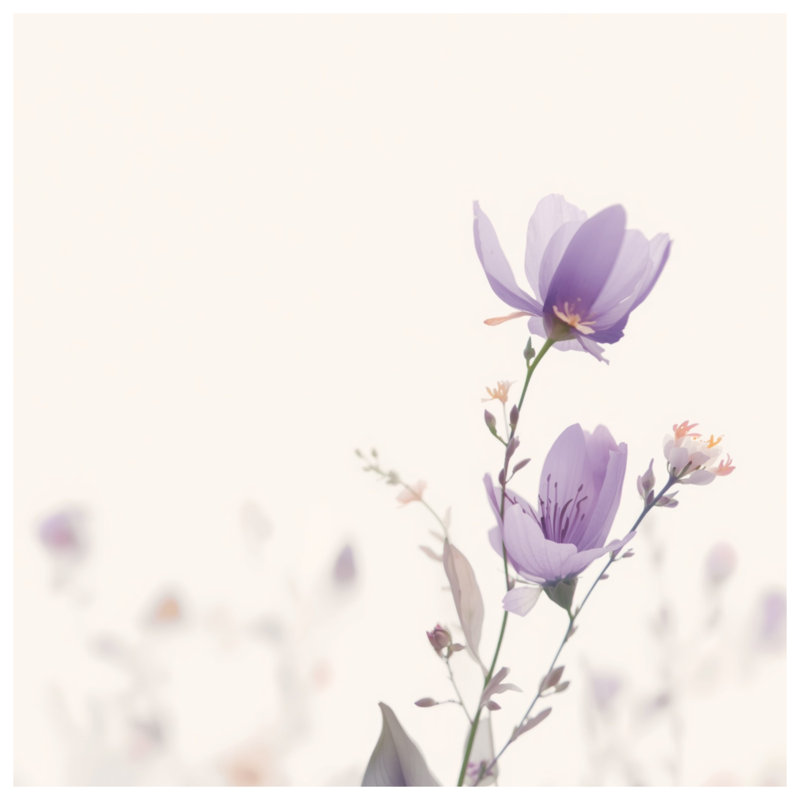 Tapis de bain mauve Wildflowers, L 34 po x L 21 po