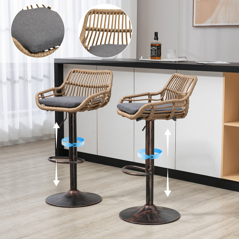 Swivel Upholstered Counter Stool