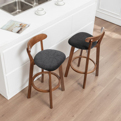 Nordic Solid Wood Bar Stool