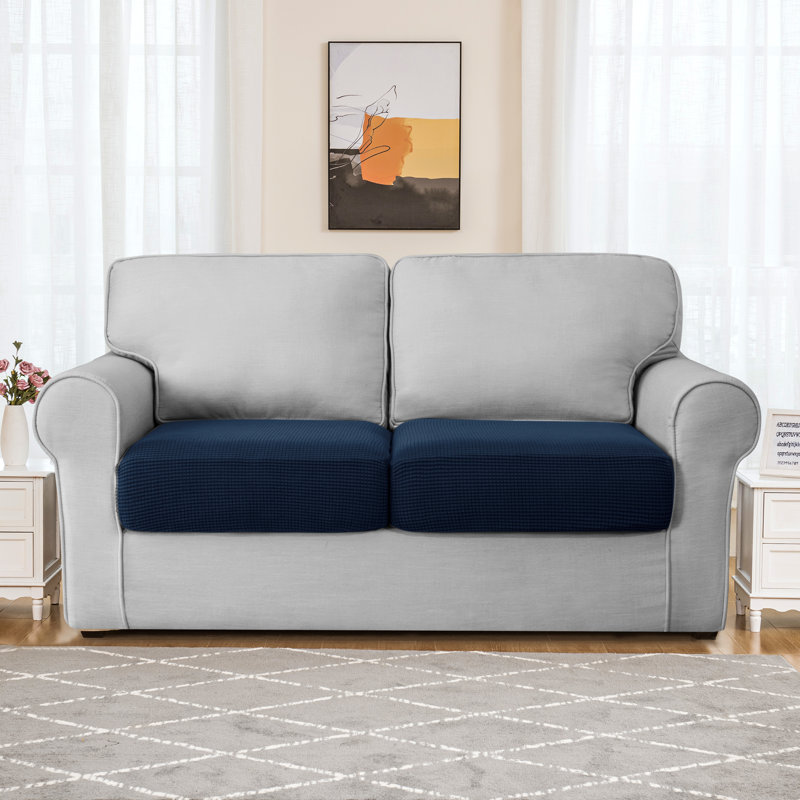 Housse pour causeuse à coussins carrés Allington, Marine