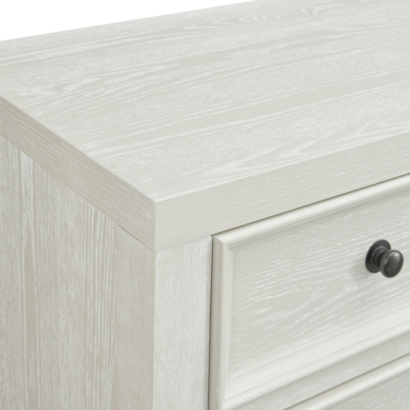 Commode 8 tiroirs Gypse, Blanc