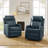 Giselle 26.5" Wide Manual Swivel Rocker Recliner with Metal Base-583672657