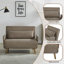 Canapé-lit convertible pliant, canapé-lit réglable à positions multiples, fauteuil-lit en mousse haute densité-1579016320