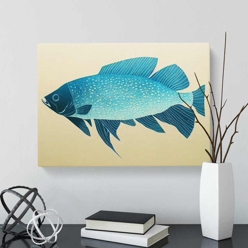 Showstopping Fish - Wrapped Canvas, 35cm H x 50cm W