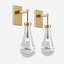 Two Brass-gold Modern Raindrop Glass Wall Lamps-1314174981-1314174980