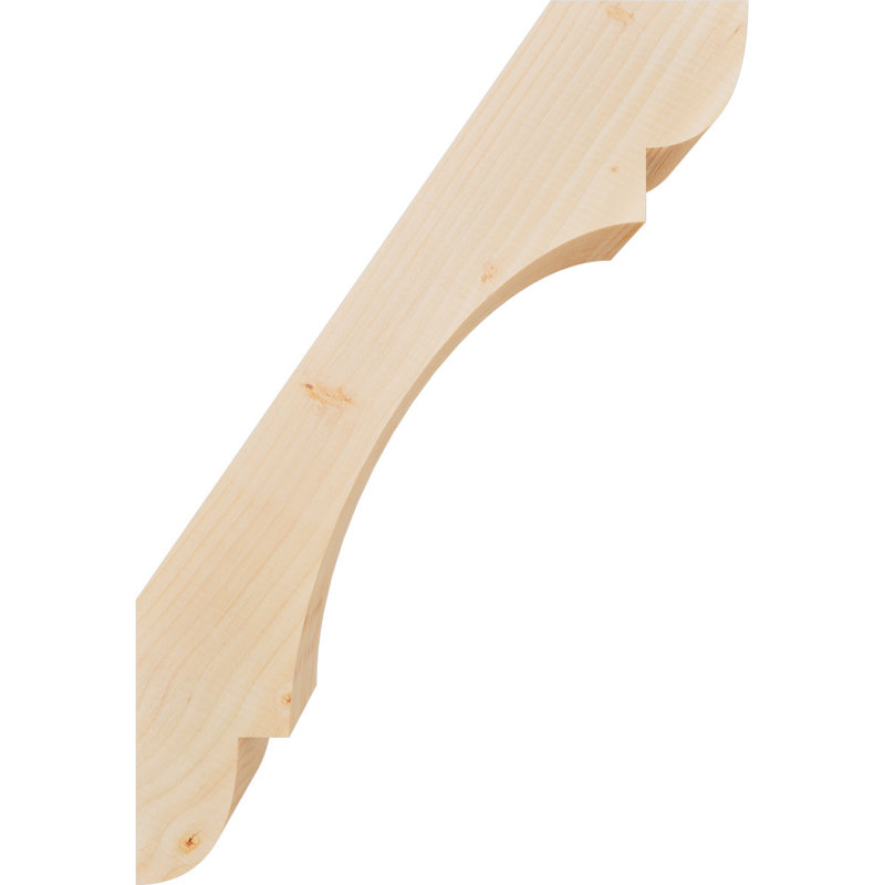 Attelle de genou olympique, Sapin de Douglas, H 26 po x l 5,5 po x P 18 po, Attelle lisse