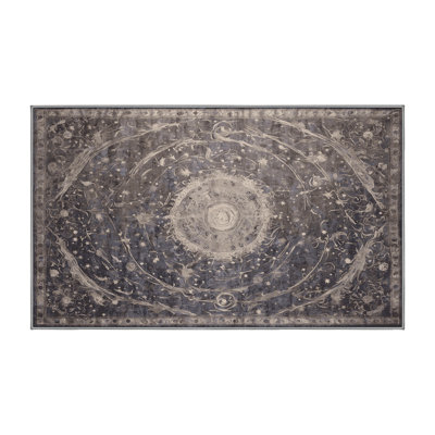 Tapis gris lavable à la machine