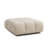 Calliope Cream Performance Velvet Modular Ottoman