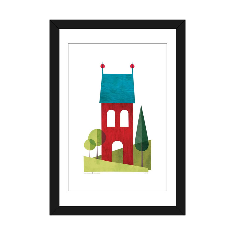« house ii », impression sur toile, H 32 po x l 24 po x P 1 po, Papier d'art encadré noir, Blanc