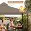 Couvercle de remplacement UV30 + pour pavillon de jardin à 2 niveaux de 10 pi x 12 pi Yescom-106878410-106878409
