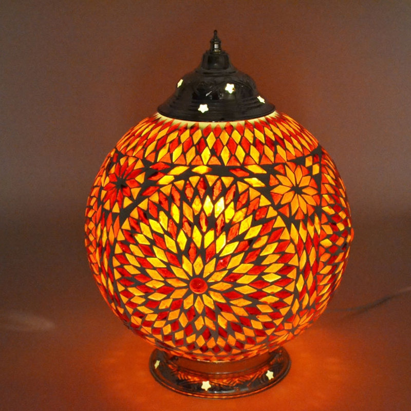 Chavarria Metal Table Lamp, Red/Orange