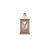 Natural with Copper Roof Wooden Lantern with Battery Operated Candle