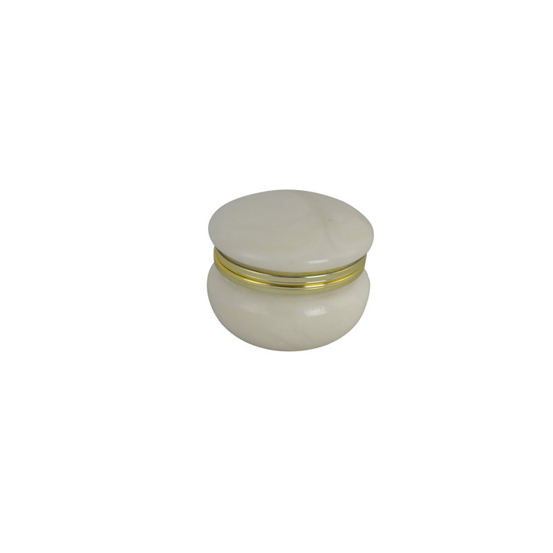 Marble Jewelry Box, White