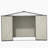 8 X 6 Ft Outdoor Storage Shed, All Weather Metal Sheds With  2 Lockable Doors, Tool Shed-121491703