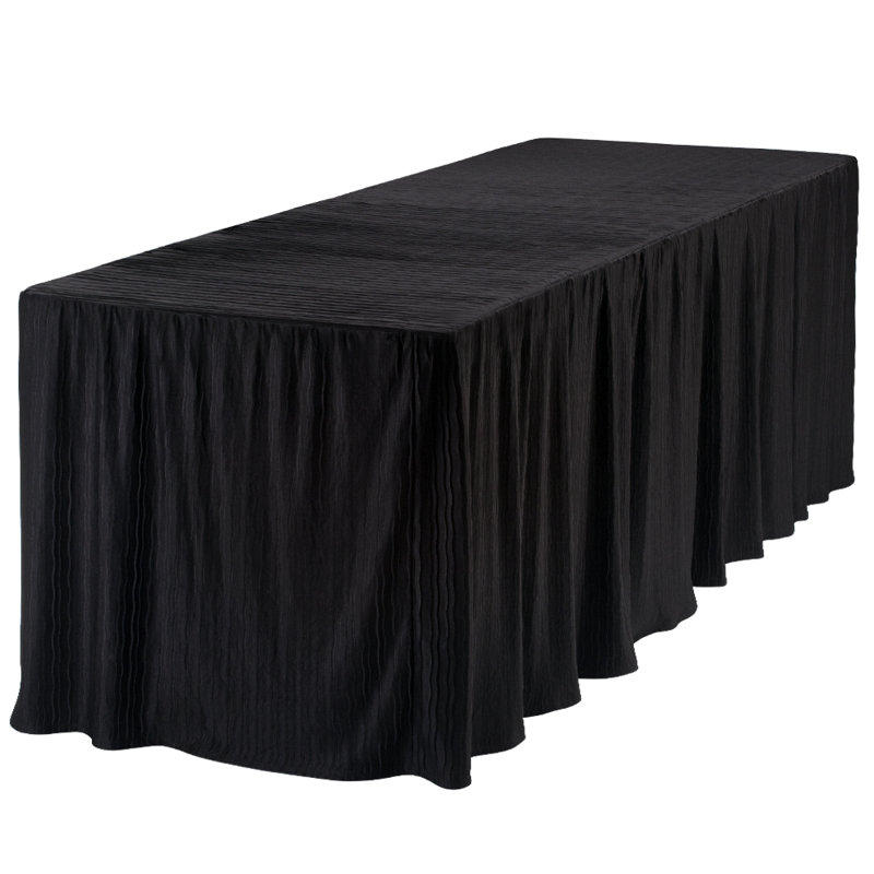 The Folding Tablecloth, Black, 96" L x 30" W