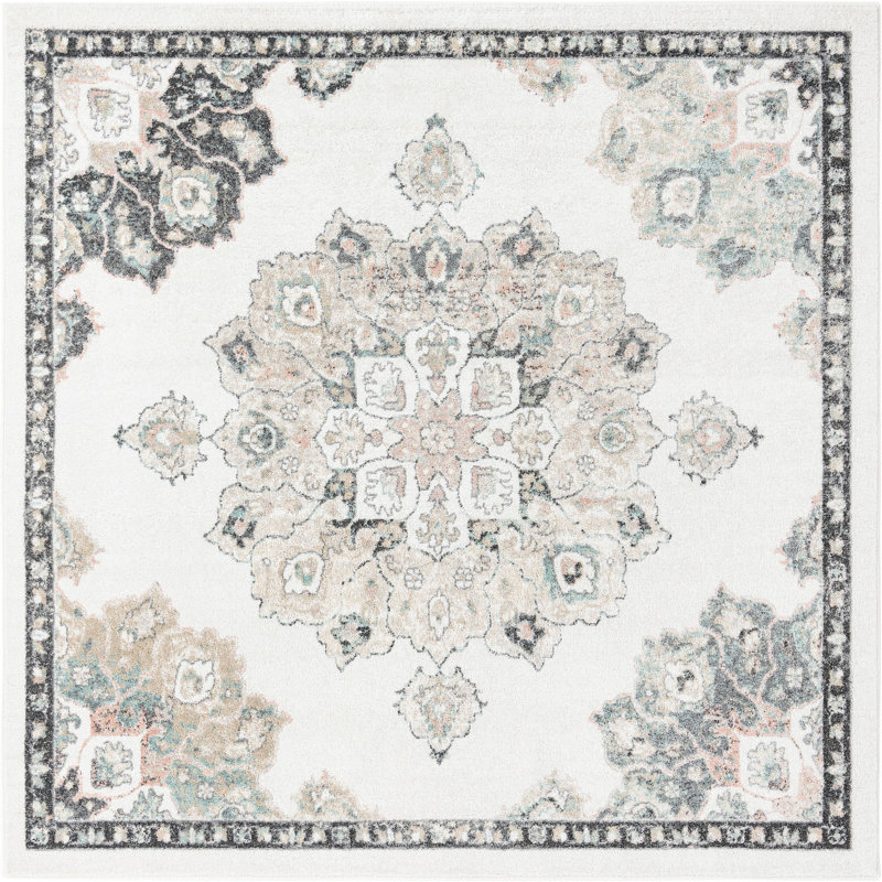 Makay Oriental Indoor Rug, Square 7'10"