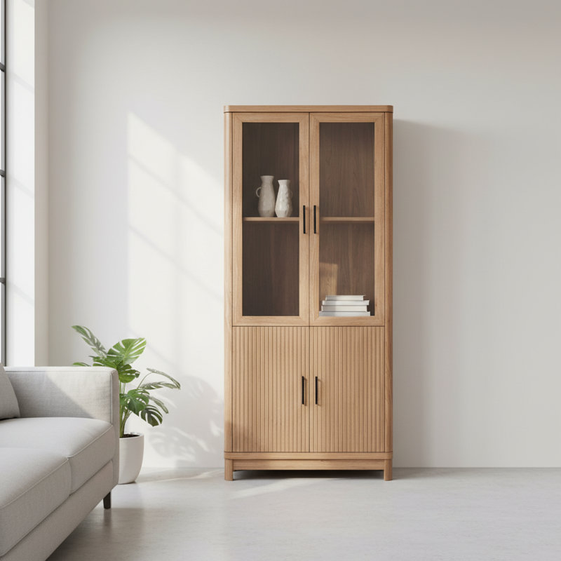 Armoire 31 pièces, bibliothèque et 6 tablettes en érable | Idée de cadeau