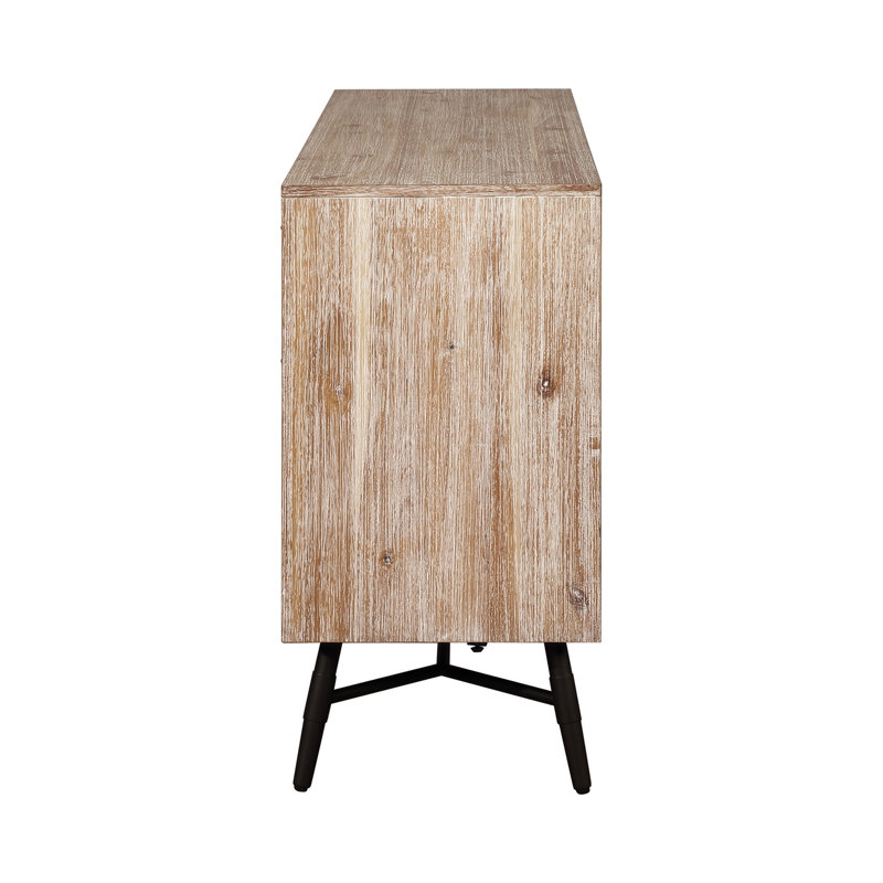 Commode double 6 tiroirs Adysyn Pelle