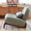 Chaise d'appoint rembourrée avec pieds en bois-130040398-130040396