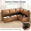 Banquette modulaire pour le coin repas avec rangement, similicuir résistant aux égratignures-1243335315-1244521720