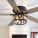Ferster 52'' 5-Blade Flush Crystal Ceiling Fan with Light Kit and Remote Control Included