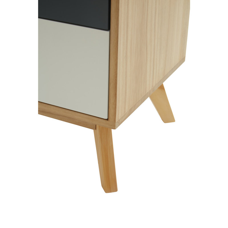 Crooke 42cm W Manufactured Wood Bedside Table