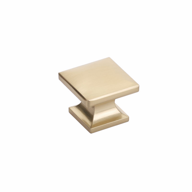 Northport Square Knob, Signature Satin Brass