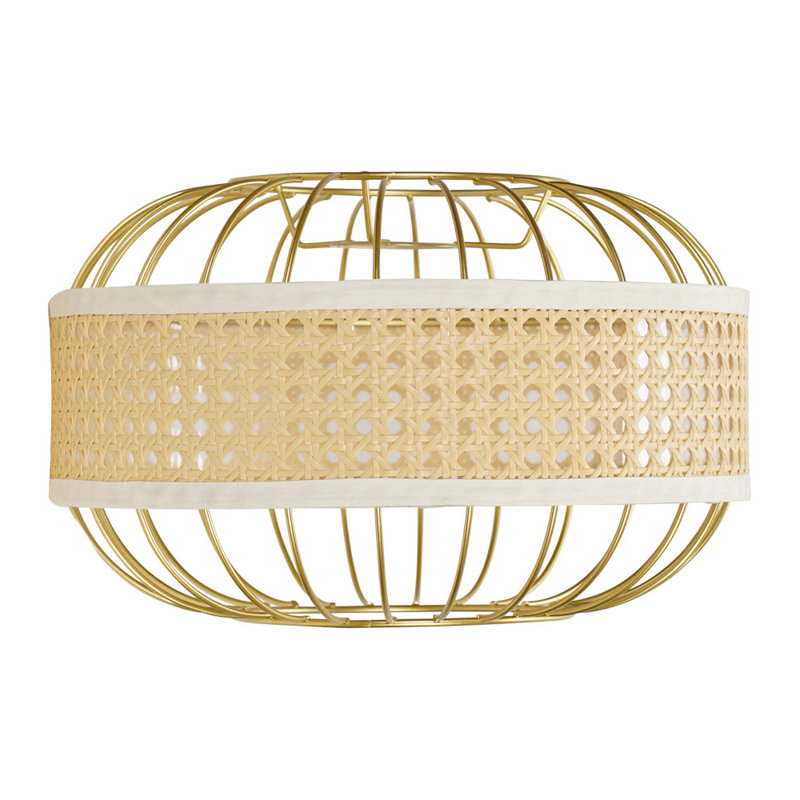 Adheesh 1 - Light Geometric Lamp Shade, Gold
