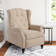 Zelma Upholstered Push Back Recliner w/ Vibratory Massage & Heating Function