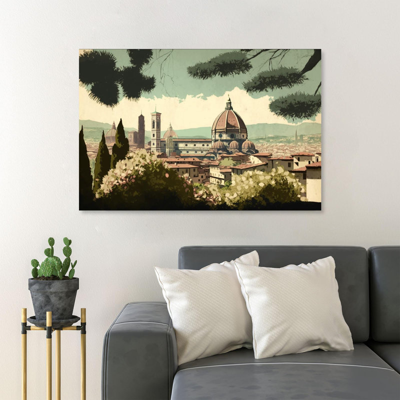 " Florence Romanticism Style 5 ", 24'' H x 36'' W x 1,25'' D