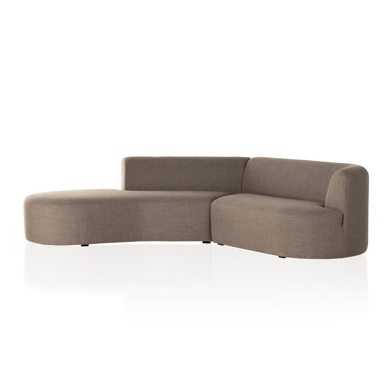 Sanda 105.5" Wide Sofa & Chaise, Gibson Mink Polyester Blend, Left Hand Facing