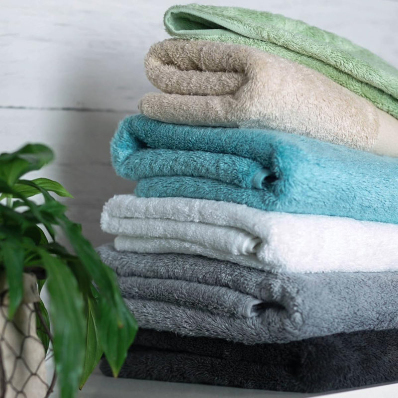 Sustainable Bamboo Bath Towel Single, White