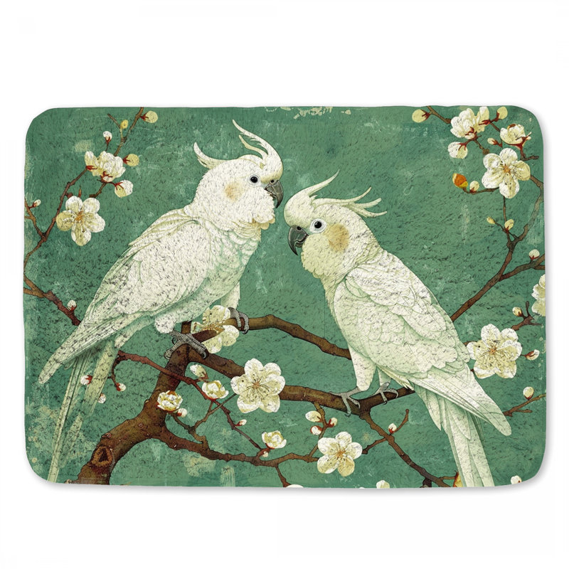 Tapis de bain perroquets Avian, L 17 po x L 24 po