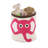 3 Sprouts - Canvas Storage Bin - Laundry and Toy Basket for Baby and Kids - Elephant-9598628